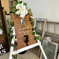 Guest Book Alternative Wedding Family Name Sign Personalized Wooden Guestbook Alternative for Wedding,Baby Shower,Anniversary, Bridal Shower Decorative Signs & Plaques (40cm .7") by Unknown