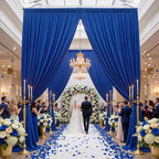 10ft×15ft Royal Blue Backdrop Curtain for Wedding Parties - Image 2