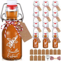 Reallnaive 12 Pack 4 oz Vanilla Extract Bottles Swing Top Glass Bottles by Reallnaive