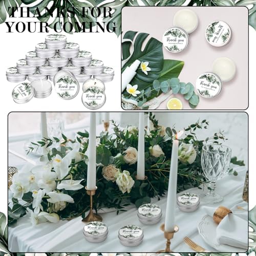 MTLEE 50 Pcs Wedding Candles Gift Favors for Guests 1 Oz, Palm - Image 4
