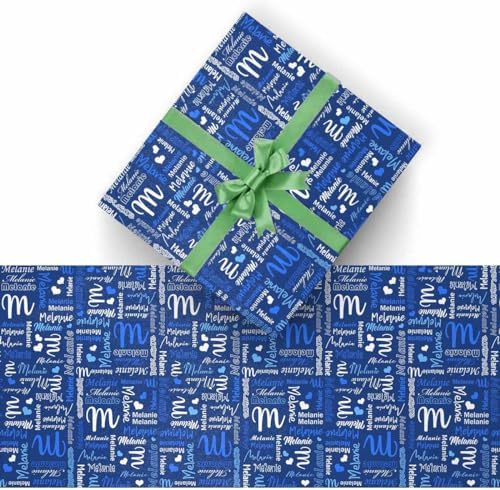 AOFUN Custom Wrapping Paper Gift Wrapping Paper Personalized Gift Unique Wrapping Paper Happy Anniversary Wrapping Paper 3 Rolls 58" x 23" - Image 2