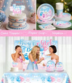299Pcs Gender Reveal Decorations, All-in-One Decor Set for 25 Guests - Image 5
