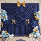 30x12ft Navy Blue Backdrop Curtains, Navy Blue Drapes for Backdrop Draping Fabric for Wedding Party Bridal Baby Shower Prom Birthday Graduation 5x12FT, 6 Panels - Image 7