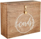 Wooden Wedding Card Box with Lock and Card Slot for Reception, Party W1 by EximiousIndia