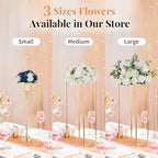 NUPTIO Artificial Flower Centrepieces for Tables - 6 Pcs Navy Blue & White Fake Flowers Roses Balls 9.5in Diameter - Silk Faux Rose Arrangement for Wedding Party Centerpiece Table Decorations - Image 6