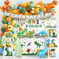 One a Saurus Birthday Decorations, 105Pcs Dinosaur 1st Party Decorations by THAWAY