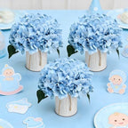 Pastel Blue Flower Table Centerpieces - Set of 6 - Image 2