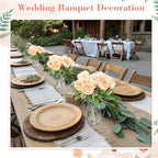 Zeyune 37 Pcs Silk Peonies with Vases Fake Flowers,Champagne,Perfume - Image 4