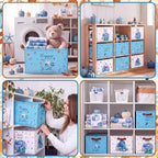 CHENGU 6 Pack Fall Storage Bins Collapsible Coastal Autumn Pumpkin Baskets - Image 3