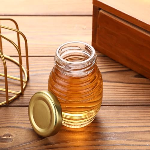 Baderke 24 Pcs 3.4 oz Mini Honey Jars Party Favors, Small Glass Honey Jar with Lids Empty Glass Jars for Baby Shower Wedding Bridal Shower and Birthday Party Favors - Image 3