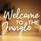 Britrio Welcome to the Jungle Neon Sign Safari Jungle Themed Birthday Party by Britrio