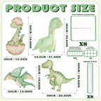4 Pcs Large Dinosaur Cutouts Cardboard Baby Shower Decor - Image 3