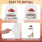 Tingjoo 3 Pcs a Little Cowboy is on The Way Baby Shower Arch Backdrop Cover - Image 3