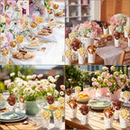 Jingmore 300 Pcs Wildflower Charcuterie Cups with Cocktail Picks Set - Image 6