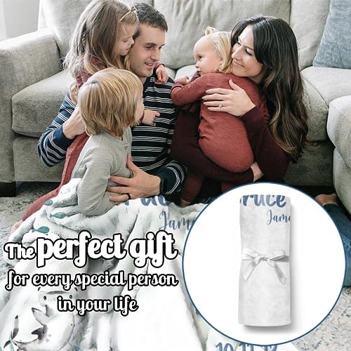 Custom Name Baby Milestone Blanket - Baby Milestone Monthly Blanket with Double Sided for Boy Girl Baby Photography Props - Blue Shark Print Gifts for Kids Infant (FixedSize) - Image 5