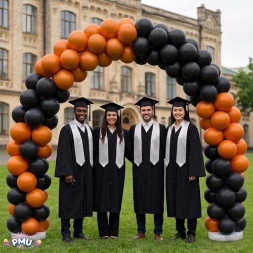 PMU DIY Professional Balloon Arch Deluxe Kit (Halloween Orange and Black) Balloon Garland for Party Decoration, Decoration Kit for Birthday Party, Wedding, Graduation, Baby Shower (41690-61646) Pkg/1 - Image 3