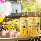 Capoda 24 Pack Bee Gift Bags with Handles Reusable Plastic Honeycomb Party Favor Bag Honeycomb Goodie Bag for Mommy to Bee Baby Shower Birthday Spring Summer Party Supplies 2026 Treat Bags Bulk - Image 5
