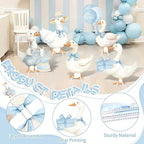 5Pcs Silly Goose Baby Shower Decorations, Blue Large Goose Cardboard Cutout Standup, Geese Birthday Party Sign for Photo Booth Props Backdrop Garden Entrance Decor Cartoon Party Supplies - Image 6