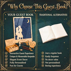 Wedding Guest Book Alternative Drop Box, Celestial Starry Night Moon Frame - Image 4