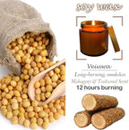 24 Pcs 4 Oz Mini Soy Candles,Mahogany & Teakwood Scented Candles Set,Bulk Aromatherapy Candle,Suitable as Gifts or Souvenirs for Occasions Such as Birthdays and Weddings. - Image 3