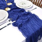 12 Pack Royal Blue Cheesecloth Table Runner 10Ft 23 x 120 Inch - Image 6