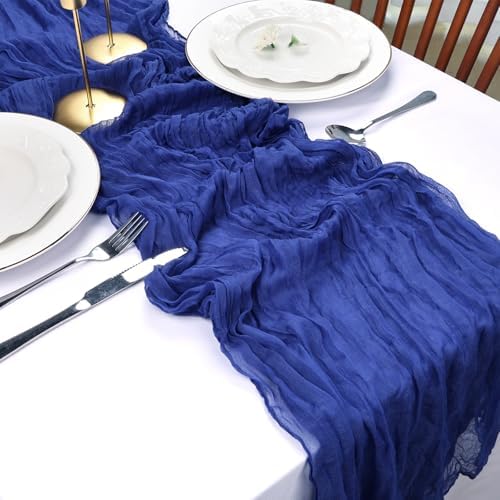 12 Pack Royal Blue Cheesecloth Table Runner 10Ft 23 x 120 Inch - Image 6