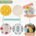 12 PCS Reusable gift bags with drawstring + 15 gift tags | Fabric gift bags in 3 Sizes | Gift wrapping alternative, storage bags, travel & party favor bags. 1st Ed. - Image 4
