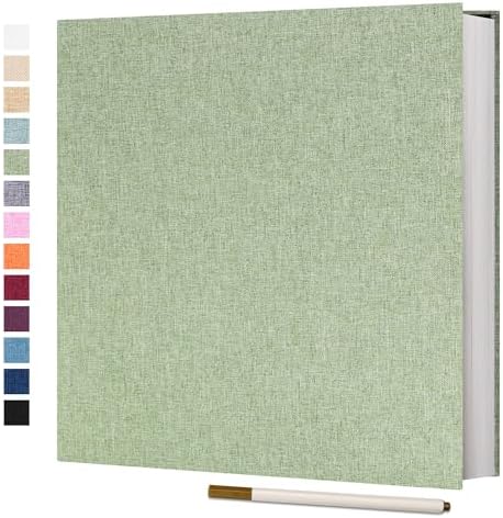 Vienrose Large Self Adhesive Scrapbook 60 Pages 13 x 12.6 in Grassgreen by Vienrose