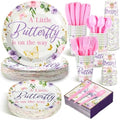 Dandat 350 Pcs Baby Shower Set, Butterfly, Purple by Dandat