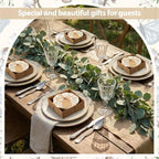 48 Pcs Wedding Favors for Guests Small Ceramic Bowls, Flower, Beige - Image 3