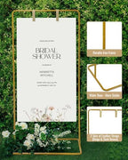 Gold 2Pack Wedding Welcome Sign Stand, Easel Stand for Sign Poster - Image 4