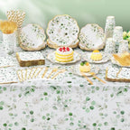 Potchen 452 Pcs Eucalyptus Leaves Plates Napkins Party Supply, Sage Green - Image 6