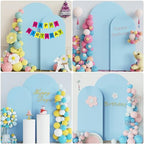 Wokceer Wedding Arch Backdrop Stand and Cover Set of 2 Metal Arch Stand with Arch Cover Dusty Blue 7.2FT, 6FT for Birthday Party Wedding Ceremony Bridal Baby Shower Event Decor - Image 5