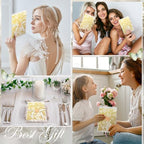 Fullhawl 150 Pcs Vellum Jackets for 5x7 Invitations Bulk,Rose - Image 6