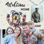 Custom Welcome Home Banner Decoration,Dog Theme Welcome Back Home Yard Sign for Outdoor Decor, Military Homecoming Deployment Returning Party Supplies(6x9ft) - Image 7