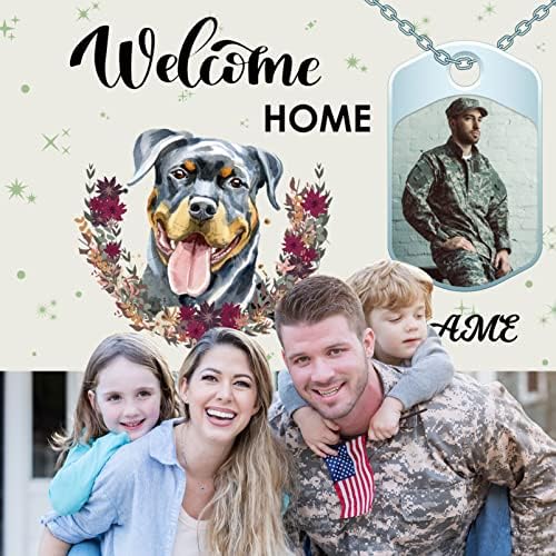Custom Welcome Home Banner Decoration,Dog Theme Welcome Back Home Yard Sign for Outdoor Decor, Military Homecoming Deployment Returning Party Supplies(6x9ft) - Image 7