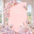 6.6FT x 4FT Light Pink Square Backdrop Arch Cover Double-Sided Spandex Arch Covers Fitted Wedding Arch Stand Cover Stretchy Backdrop for Balloon Arches Birthday Baby Shower Party Banquet Decorations - Image 6