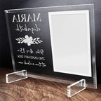 11.75"x9.75" Custom Glass Picture Frame for 5x7 Photo, Personalized Baby Picture Frames, Nursery Decor for Gender Reveal and Baby Announcement Ideas, Adoption Gifts for New Parents (Design 2) - Image 4