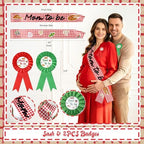 Special Delivery Pizza Baby Shower Decorations, Slice Slice Baby Party Decoration with Balloon Arch Boxes Italian Pizzeria Theme Backdrop Tablecloth Cake Cupcake Toppers Poster Sash Badge - Image 3