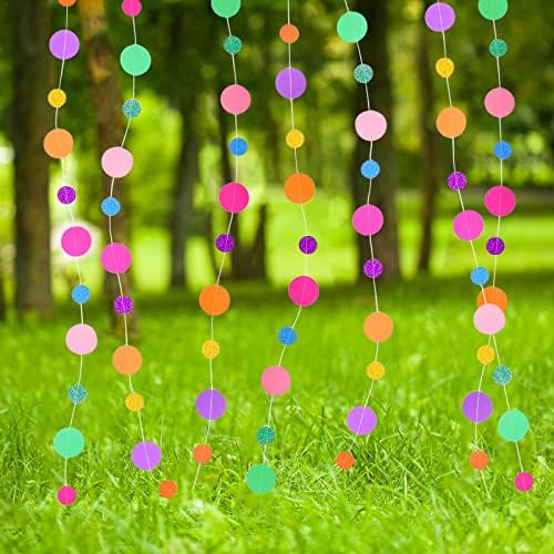 Outus 40 Pieces Dot Garland Banner Hanging, Rainbow - Image 4