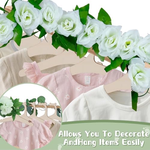 Wooden Baby Shower Crate Closet, Customizable Baby Basket with Hanger Rack and Garland, Gifts for New Parents, Baby Shower Decorations Boy Or Girl - Image 4