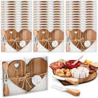 Patelai 36 Set Bridal Shower Game Prize Heart Cheese Board, Acacia Color by Patelai
