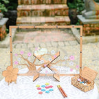 Rustic Fall Maple Tree Wedding Guest Book Alternative with Drop Leaves - Image 3