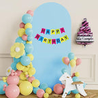Arch Backdrop Stand and Cover Set, 6ft Arch Stand with Dusty Blue Cover - Image 5
