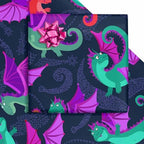Little Flying Dragons Wrapping Paper for Family Friend,All Occasion Gift Tissue Paper 58"x 23" Gift Paper for Bridal Baby Shower Baby Shower Graduation Birthday (Dragons,3 Rolls) - Image 2