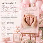 TWING Custom Baby Keepsake Birth Stats Photo Print Wall Decor, 16 X 20 in - Image 3