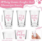 Pickmesh Baby Shower Party Favors for Guest, Pink, 96 Pcs - Image 2