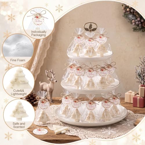 Leelosp 20 Set Christmas Tree Soaps Christmas Baby Shower Favors for Guests - Image 4