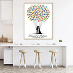 DIY Wedding Guest Book for Couple, Personalized Engagement Present Anniversary Guest Signing Alternative Wedding Party Decorations-80x120cm - Image 4