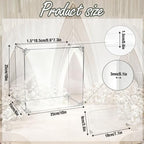 Clear Acrylic Card Box with Slot, Large Blank DIY Card Box for Cards, Envelopes & Money, Transparent Acrylic Box for Wedding, Birthday, Graduation, Baby Shower, Party & Fundraiser - Image 2